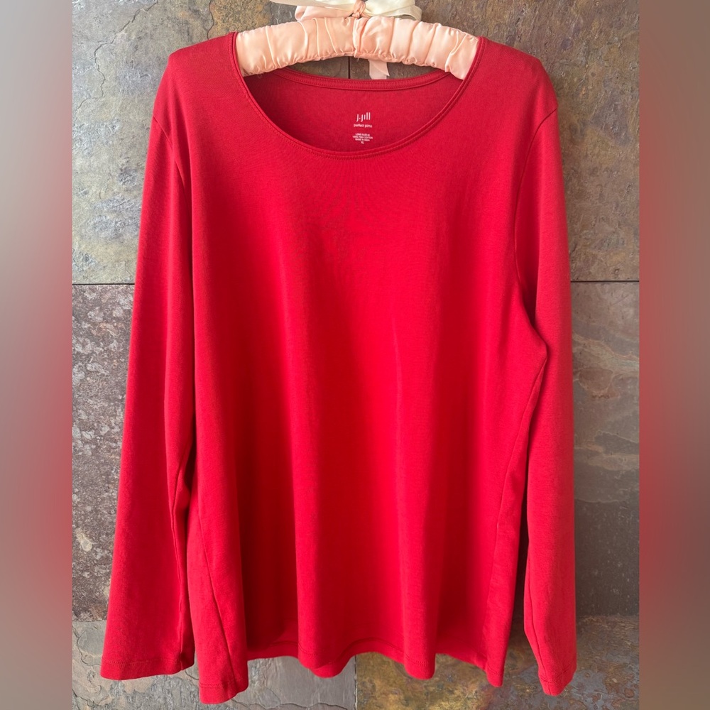 J.Jill, Perfect Pima long sleeve shirt, 100% Pima Cotton, XL